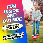 Flybar My First Foam Pogo Jumper for Kids Fun and Safe Pogo Stick for Toddlers, Durable Foam and Bungee Jumper for Ages 3 and up, Supports up to 250lbs