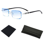 ZLLCXR Clarity Blue Glasses, Automatic Adjustment Eye Glass, For Reading Eye Strain from Screen Computer Gaming Eye Glasses with Clear Frame & Travel Case(1Pcs)