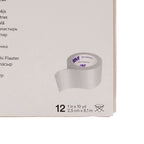 3M Durapore Medical Tape, Non-Sterile, Silk-Like Cloth, White, 1 in x 10 yds, 12 Rolls, 1 Pack