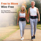 Comfytemp 5000mAh Portable Red Light Therapy Belt for Body, FSA HSA Eligible Near Infrared Light Therapy Wrap, 13W Cordless Flexible Light Wrap for Waist Belly Lower Back Joint Muscle Pain Relief