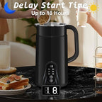 𝟲 𝗶𝗻 𝟭 Nut Milk Maker, 20 oz(600ml) Homemade Almond, Soy, Oat, Plant-Based Milk and Non-Dairy Beverages, Almond Milk Maker with Delay Start/Boil Water/Keep Warm, Soy Milk Maker with Nut Milk Bag