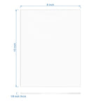 KAITELA Clear Cast Acrylic Sheet 8" x 10" x 1/8" Thick (3mm), Pack of 2