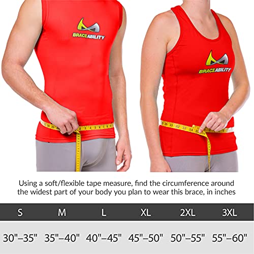 BraceAbility Spine Sport Lower Back Brace - Working Out, Exercise, Run, Kayak, Golf, Gym, Manual Labor, Tennis, Athletic Lumbar Corset for Active Women and Men (2XL)