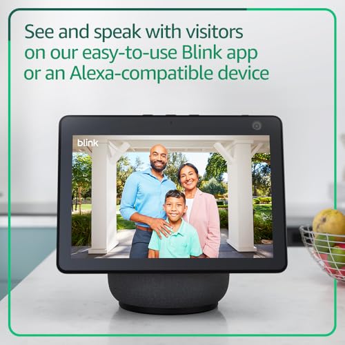 Blink Video Doorbell (newest model) – Head-to-toe HD view, two-year battery life, and simple setup. Sync Module Core included – System (Black)