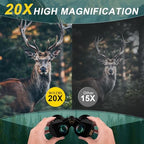 20x70 Binoculars for Adults High Powered - WOZEL HD Bird Binoculars with Clear Low Light Vision - Powerful Binocular for Bird Watching Hunting Travel Outdoor Hiking
