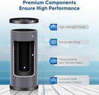 PUREPLUS 5 Micron 10" x 4.5" Whole House CTO Coconut Shell Activated Carbon Water Filter Replacement Cartridge for Dupont WFHDC8001, CB-BB-10, GE FXHTC, GXWH40L, GXWH35F, GNWH38S, CTO10BB, 2PACK