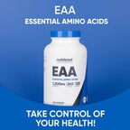 Nutricost EAA Capsules 1200mg, 240 Capsules - Essential Amino Acids, 120 Servings - Non-GMO, Gluten Free & Vegan