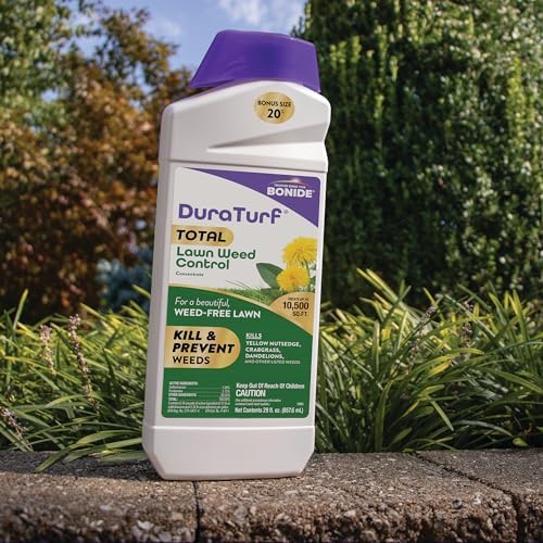 Bonide DuraTurf 29 oz Total Lawn Weed Control Concentrate, Kills and Prevents Weeds