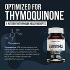 20% Thymoquinone Black Seed Oil Extract Capsules - TQ-Advanced 4X®: Potent Thymoquinone Concentration Available - 60:1 Concentrate from Nigella Sativa, Raw Form, Vegan, Glass Bottle (60 Capsules)