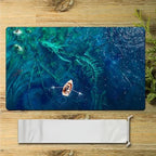 MTG Playmat, Game Play Mat for MTG TCG 24 x 14 inches Trading Card Inked Game Playmats with Storage Bag Smooth Rubber Surface Battle Game