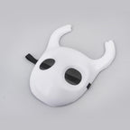 Lanmachoice White Knight Mask with Round Horns – Cosplay Costume Thickened PVC Mask for Halloween & Game-Inspired Looks