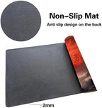 MTG Playmat Size 24x14in Free Storage Bags Non-Slip Backing Printing, Ideal for Card Game Enthusiasts TCG Playmat (No with Zone,Bloody Night)