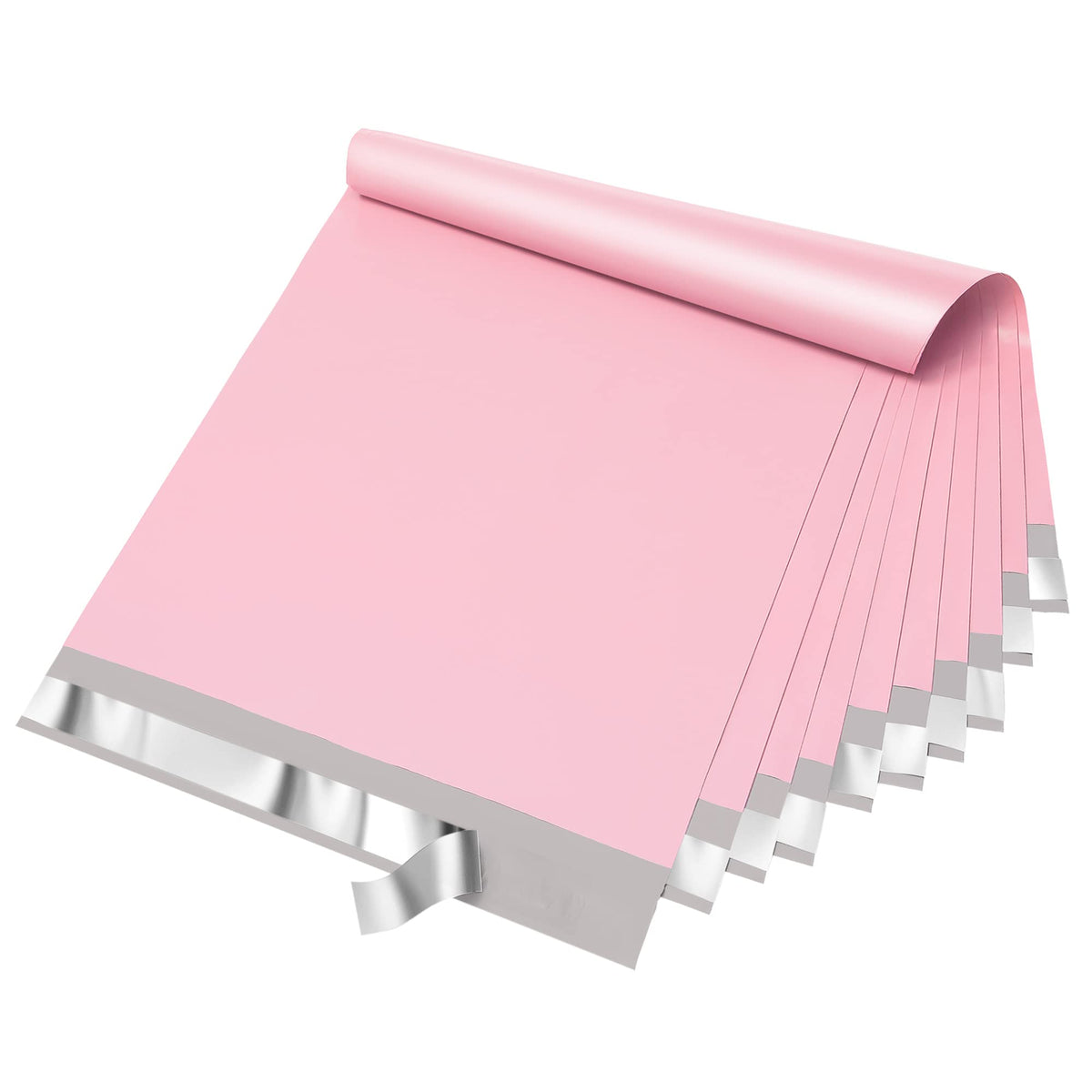 Fuxury Poly Mailers 14.5x19 Inch 50pc Shipping Bags for Small Business Pink