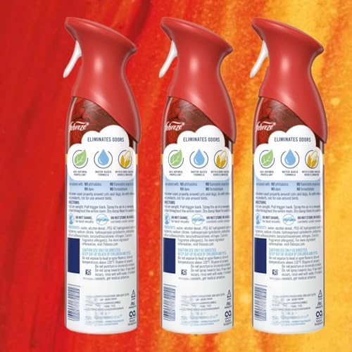Febreze Air Effects Odor-Fighting Air Freshener,Ember, 8.8 OZ - Pack of 3
