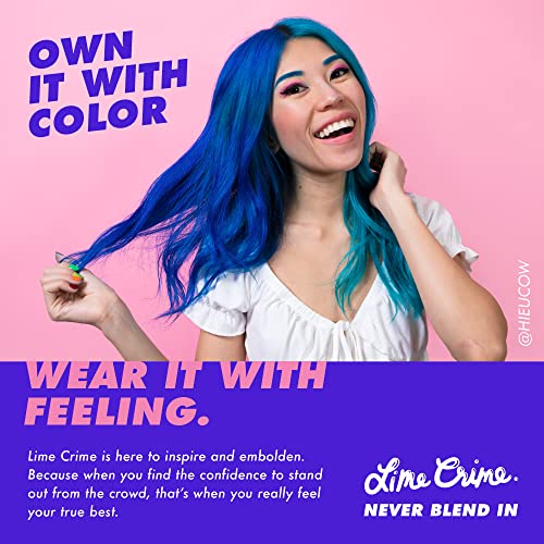 Lime Crime Pastel Colored Unicorn Hair Tint (Orange Cream) - Damage & Ammonia-Free Semi-Permanent Hair Color Conditions & Moisturizes - Temporary Hair Dye Kit Has Sugary Citrus Vanilla Scent - Vegan
