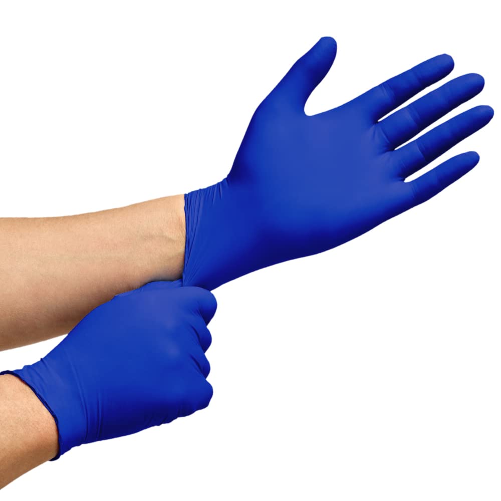 Inspire Nitrile Exam Gloves | The Original Quality Stretch Nitrile Cobalt Blue | 4.5 Gloves Disposable Latex Free Medical EMT (Cobalt Blue, XXL)