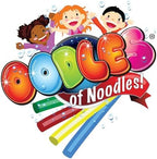 Oodles of Noodles 6 Pack Black Foam Pool Noodles – 48” x 2.5” Hollow Core – Extra Dense, Durable – Made in North America