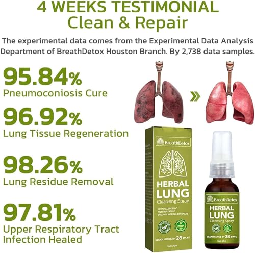 BreathDetox Herbal Lung Cleansing Spray, Herbal Lung Cleanse Spray, Breath Detox Herbal Lung Cleansing Spray, Herbal Lung Cleanse Mist - Powerful Lung Support (4 Pcs)