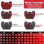 Red Infrared Light Neck Shoulder: Heating Red Light Therapy Device for Body Upper Back, 660nm&850nm Dual-chip LED Wearable Wrap Pad Pain Relief Muscle Relaxing for Women Men at Home