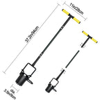 Colwelt Bulb Planter Tool Long Handle, Serrated Base Gardening Bulb Transplanter with Soft Grip, Heavy Duty Long Handled Bulb Planter Sod Plugger for Digging Holes to Plant Tulips, Iris, Daffodils