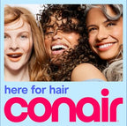 Conair Handheld Steamer for Clothes & Upholstery, 3 Attachments, White/Blue