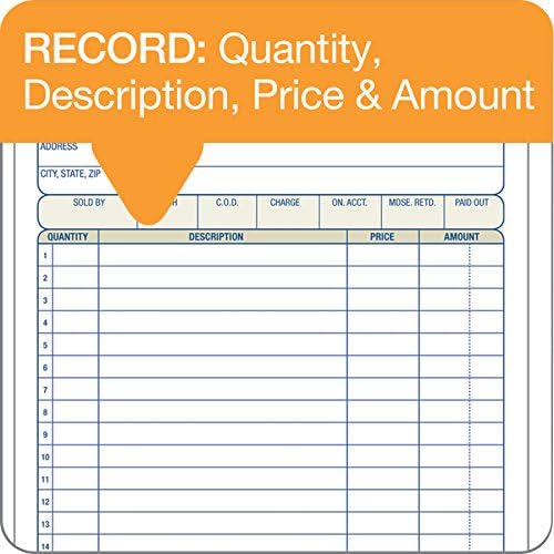 Adams Sales Order Book, 3-Part Carbonless, White/Canary/Pink, 5-9/16" x 8-7/16", 50 Sets (TC5805) (Pack of 2)