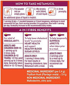 Metamucil Smooth Texture Fibre, Unflavoured - Sugar Free, 660g,Powder,14256 units