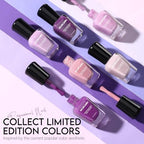 Morovan Nail Polish Set Fingernail: Lilac Light Purple Quick Dry Nail Polish Kit 0.25oz Lavender Regular Nail Polish Pack Glossy Finger Nail Polish Gifts for Women