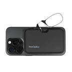 ThinOptics Readers with Magsafe Compatible Case - Armless On-Nose Reading Glasses - Slim Case Attaches to Phone - Black 1.5x
