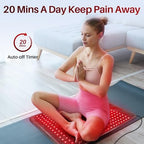 Comfytemp XL Large Red Light Therapy Pad for Body, 24'' x 17'' FSA HSA Eligible Near Infrared Light Therapy Pad with 320 LEDs, 48W Light Wrap for Back Waist Joint Muscle Pain Relief, 660nm & 850nm
