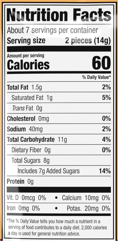Brach's Nips Caramel Flavored Hard Candy, Individually Wrapped Candies, 3.25 Ounce Bags (Pack of 24)