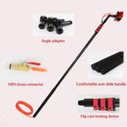 ZH-VBC Water Fed Pole Kit & Outdoor Window Cleaner Window Glass 3.6M/5.4M/6M/7.2M/9M/11M Telescopic Extension Pole Cleaning Kit, for Photovoltaic Panel Cleaning Trucks,20FT/6M