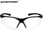 grinderPUNCH Full Lens Magnification Safety Glasses Readers ANSI Z87 Impact Resistant Diopter Magnifying Reading Glasses (+2.00 Diopter)