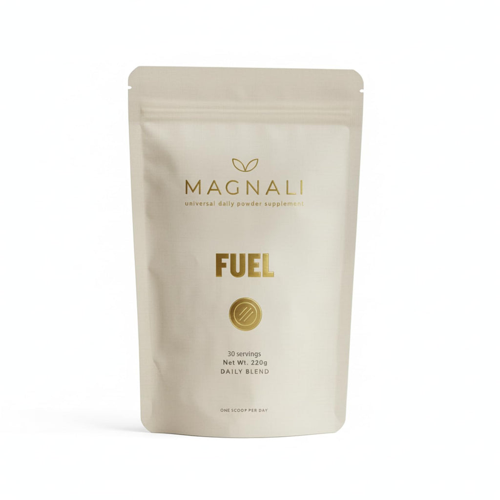 Magnali Fuel | Longevity Daily Blend, Wellness Powder with Collagen Peptides, Lion’s Mane, Inulin, Probiotics, B Vitamins, Vitamin C, Zinc, Magnesium & Biotin for Energy, Focus, Skin & Gut Support