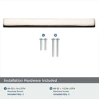 khtumeware 10 Pack Solid Handles 8-Inch(203mm) Polished Nickel Cabinet Pulls,Heavy Duty for Kitchen Cabinets, Cupboards, Drawers and Bathroom Hardware
