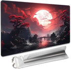 Board Game 14x24in MTG Playmat Compatible for OCG CCG RPG TCG Playmats (Blood Moon Secrets)