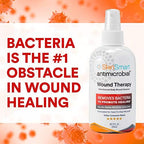 SkinSmart Antimicrobial Wound Therapy, Hypochlorous Acid Safely Removes Bacteria so Wounds Can Heal, 2 Ounce Clear Spray (Pack of 3)