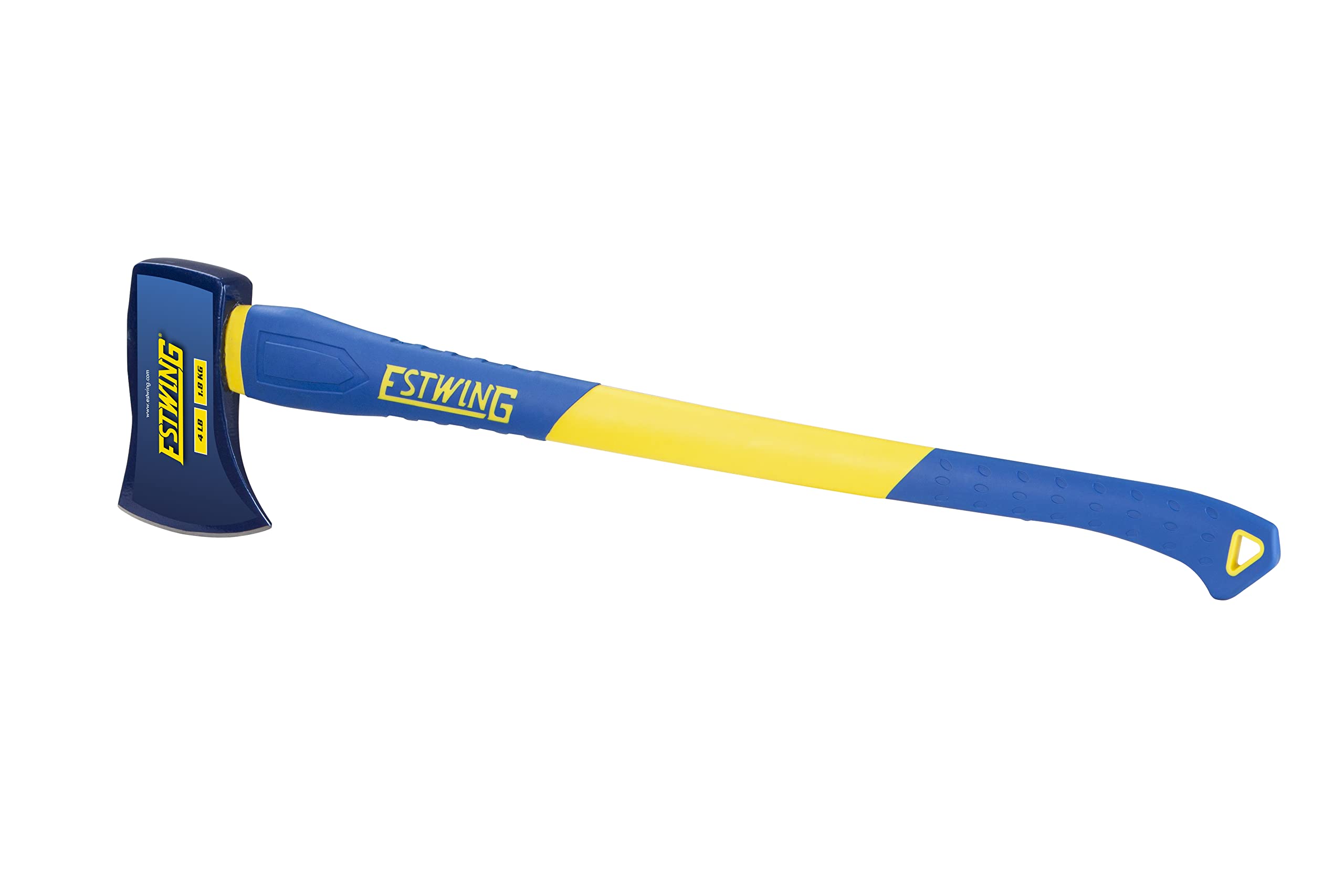 Estwing Axe, 4 lb Forged Head with 36-Inch Fiberglass Handle, Hardened up to 50-55 HRC, Suitable for Cutting, Chopping, Splitting, and Shaping Wood, Model #62441