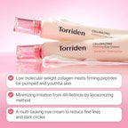 Torriden CELLMAZING Collagen Firming Eye Cream 30ml (1.01 fl.oz) | Wrinkle Improvement and Dark Circles Care | 5D Collagen Complex, 4R Pure Retinol