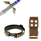 FULL TANG Carbon Steel Master Sword SHARPENED Skyward Limited Edition Deluxe w Belt, 14-Blue-BRB