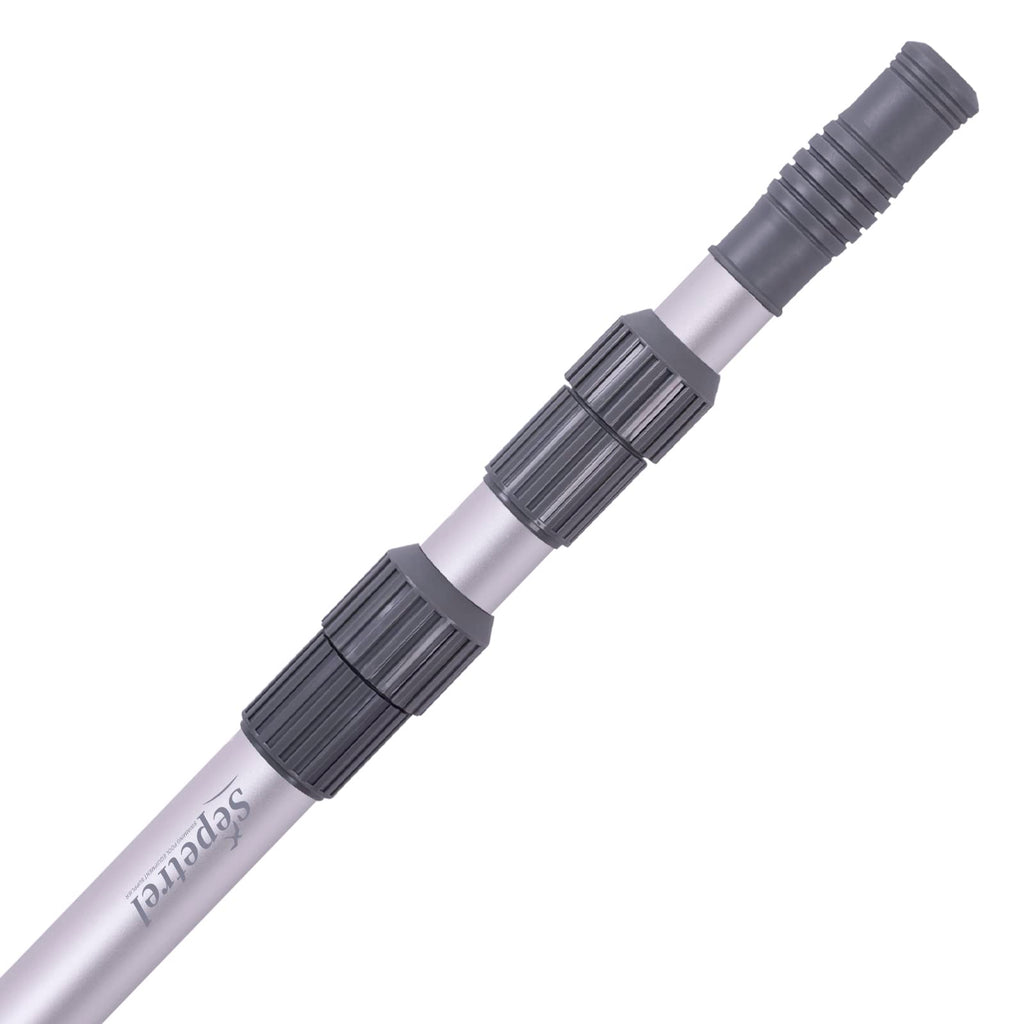 Sepetrel Pool Pole - Professional 15 Foot Telescoping Swimming Pool Cleaning Poles,Adjustable Telescopic Pole,for Skimmer Net,Brush,Vacuum Head