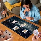 for MTG Game Playmat, for Magic TCG Rubber Play mat,Tabletop Card Playmats with Smooth Surface,Trading Card Inked Game Mat with Zones,Battle Game,Sky Wolf