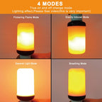 Bitrue LED Flame Bulb, 4 Modes, E26 Base, Gravity Sensor,Decor Light,2-Pack
