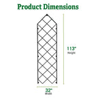 Gardener's Supply Company Lattice Gable Wall Trellis, 32" W x 113.5" H