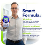 Focus Factor Adults Extra Strength, Brain Supplement for Memory, Concentration and Focus - Complete Multivitamin with DMAE, Vitamin D, DHA - Trusted Health Vitamins, 120 Count (Pack of 3)