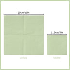 300 Pack Cocktail Napkin 2-Ply Dessert Napkins Folded 5 x 5 Inches Disposable Napkins for Dinner Wedding Birthday Party Bridal Anniversary Reception Event (300, Sage-Green)
