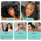 Human Braiding Hair for Boho Braids Deep Water Wave Bulk Human Hair 110g 16 Inch Curly Wave for Boho Braids Extensions No Weft 12A Wet and Wavy 2 Bundles/Pack Natural Color