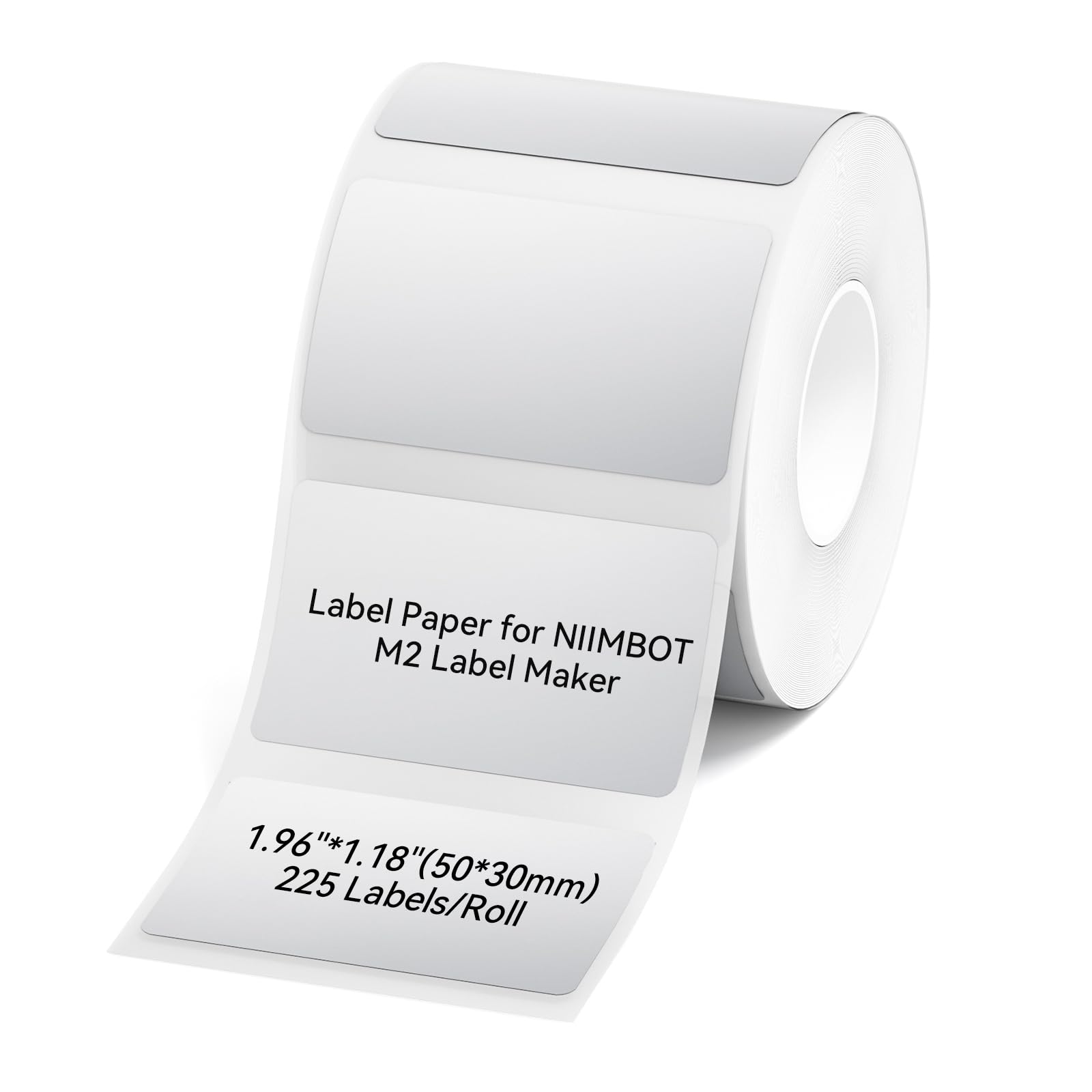 NIIMBOT M2/M3 Thermal Transfer Labels 1.96" x 1.18" (50x30mm) Silver