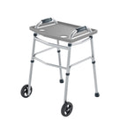 Walker Tray Table with 2 Cup Holders - Universal Trays for Standard Folding Walkers - Home Mobility Accessories by Bluestone (Gray)
