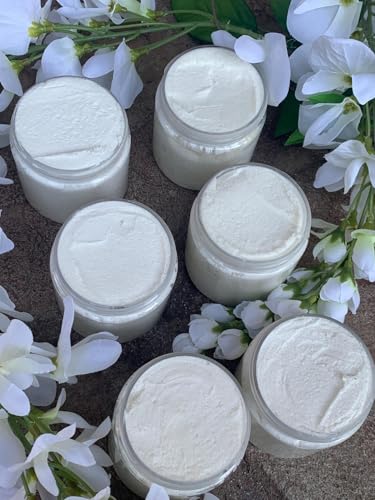 Magnesium Whipped Body Butter, Organic Magnesium Lotion Made in USA 4 oz Jar